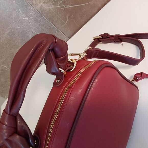Sole Society Crossbody bag Maroon with bow - Picture 3 of 12